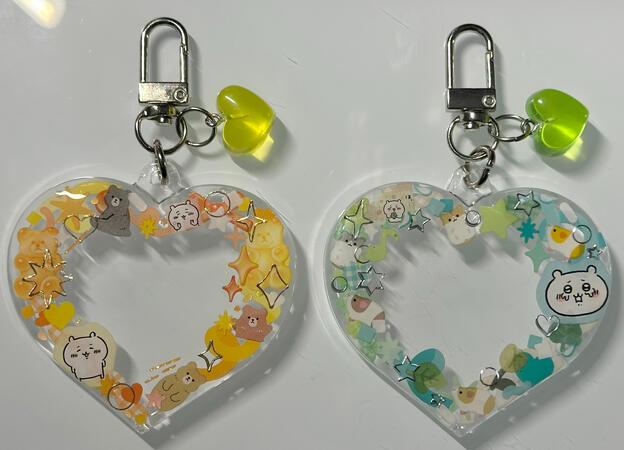 matching charms with different animals and colors